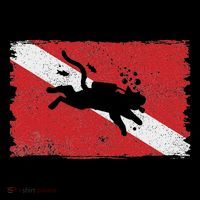 Scuba Cat Diving Flag Vintage Cats Diver Dive Funny Minimal Bag