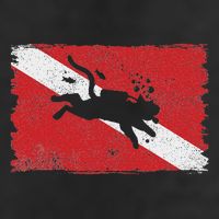 Scuba Cat Diving Flag Vintage Cats Diver Dive Funny Minimal Golf Towel