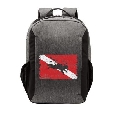 Scuba Cat Diving Flag Vintage Cats Diver Dive Funny Minimal Vector Backpack