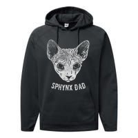 Sphynx Cat Dad Performance Fleece Hoodie