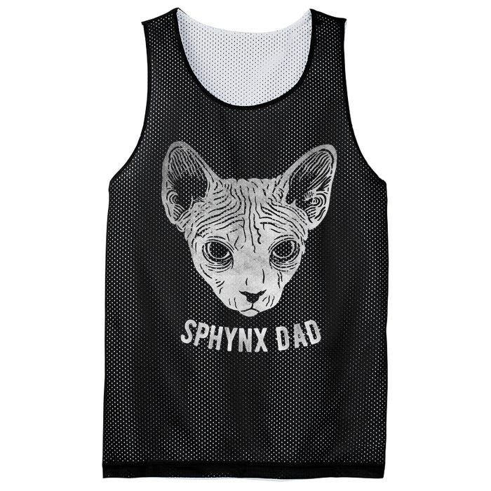 Sphynx Cat Dad Mesh Reversible Basketball Jersey Tank