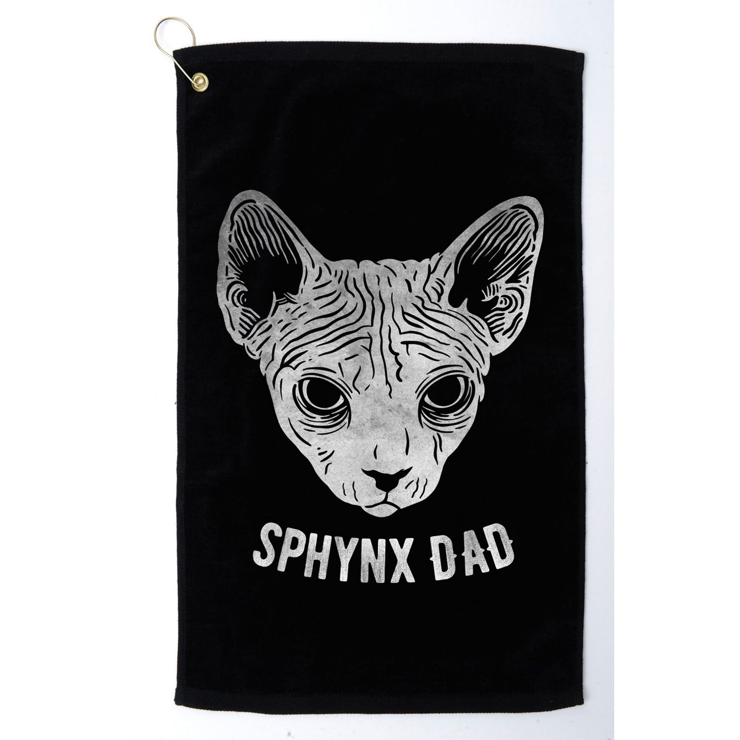 Sphynx Cat Dad Golf Towel