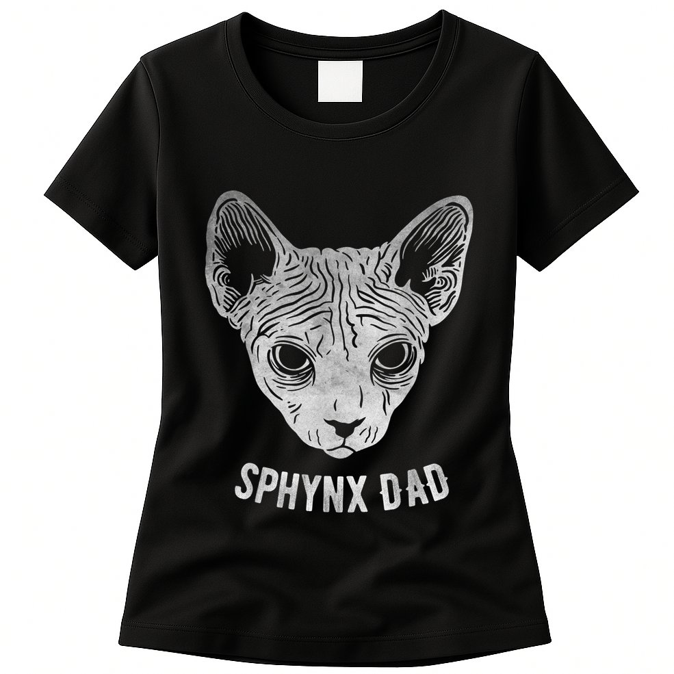 Sphynx Cat Dad Womens T-Shirt