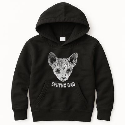 Sphynx Cat Dad Kids Hoodie