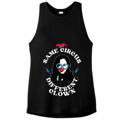 Same Circus Different Clown Kamala Clown Ladies PosiCharge Tri-Blend Wicking Tank