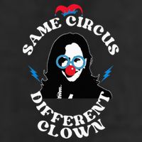 Same Circus Different Clown Kamala Clown Garment-Dyed Fleece Hoodie