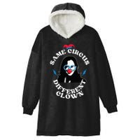 Same Circus Different Clown Kamala Clown Hooded Wearable Blanket
