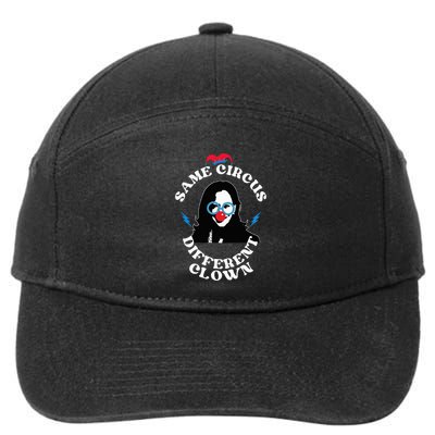 Same Circus Different Clown Kamala Clown 7-Panel Snapback Hat