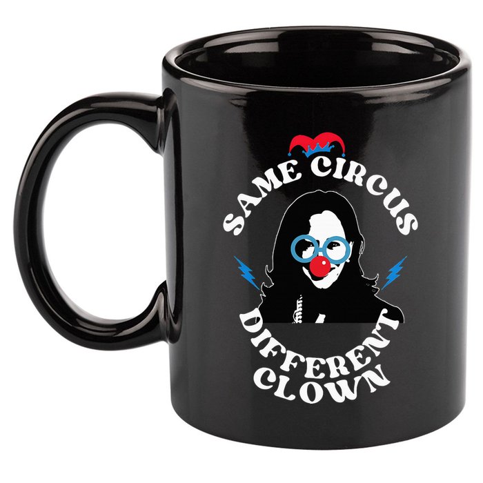 Same Circus Different Clown Kamala Clown 11oz C Handle Ceramic Mug