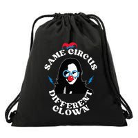 Same Circus Different Clown Kamala Clown Drawstring Bag