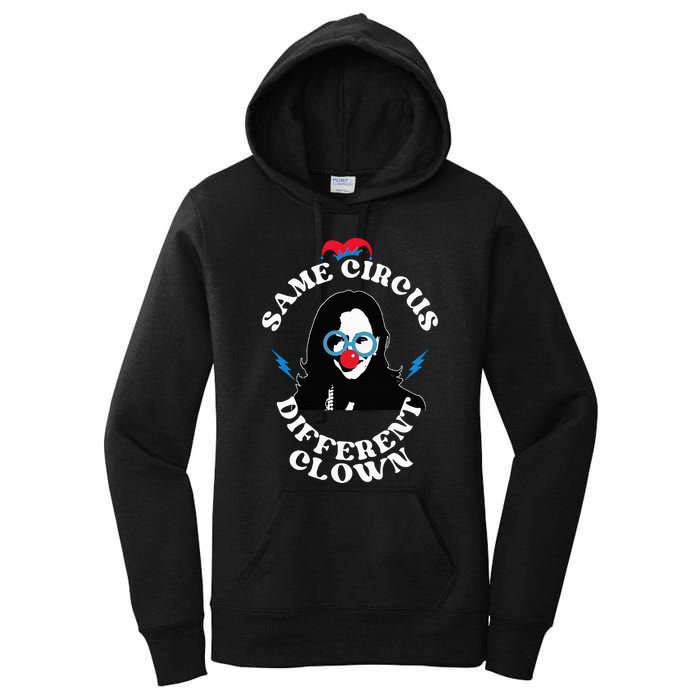 Same Circus Different Clown Kamala Clown Women's Pullover Hoodie