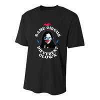 Same Circus Different Clown Kamala Clown Youth Performance Sprint T-Shirt