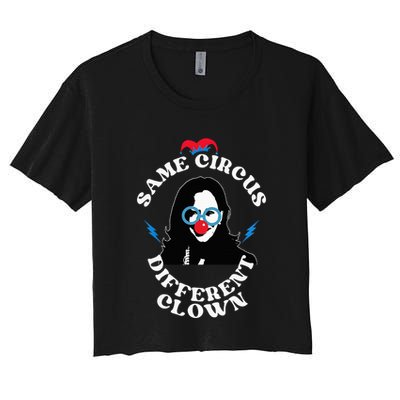 Same Circus Different Clown Kamala Clown Crop Top