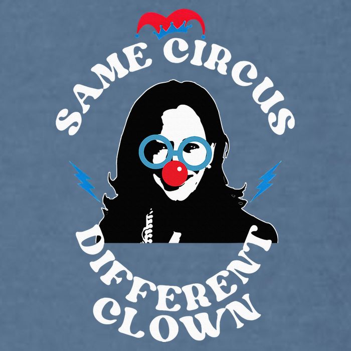 Same Circus Different Clown Kamala Clown Garment-Dyed Sweatshirt