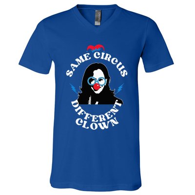 Same Circus Different Clown Kamala Clown V-Neck T-Shirt