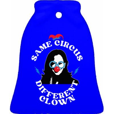 Same Circus Different Clown Kamala Clown Ceramic Bell Ornament