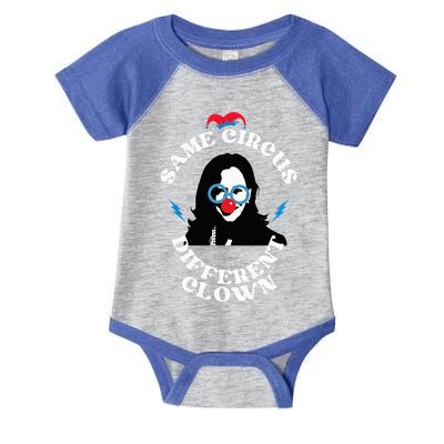 Same Circus Different Clown Kamala Clown Infant Baby Jersey Bodysuit