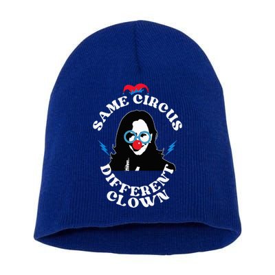Same Circus Different Clown Kamala Clown Short Acrylic Beanie