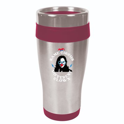 Same Circus Different Clown Kamala Clown 16oz Travel Tumbler