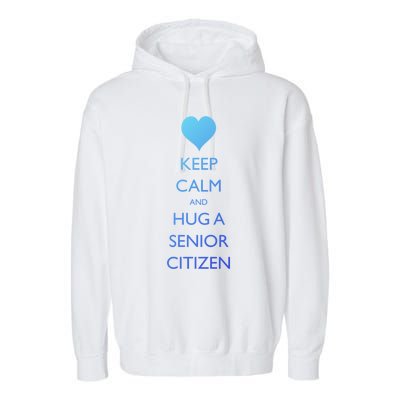 Senior Citizens Day Grandparents Senior Citizen Cute Gift Garment-Dyed Fleece Hoodie