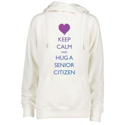 Senior Citizens Day Grandparents Senior Citizen Cute Gift Womens Funnel Neck Pullover Hood