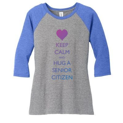 Senior Citizens Day Grandparents Senior Citizen Cute Gift Women's Tri-Blend 3/4-Sleeve Raglan Shirt