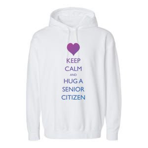 Senior Citizens Day Grandparents Senior Citizen Cute Gift Garment-Dyed Fleece Hoodie