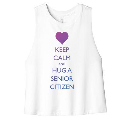 Senior Citizens Day Grandparents Senior Citizen Cute Gift Women's Racerback Cropped Tank