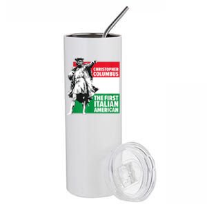 Save Columbus Day Italian Pride Stainless Steel Tumbler