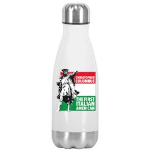 Save Columbus Day Italian Pride Stainless Steel Insulated Water Bottle