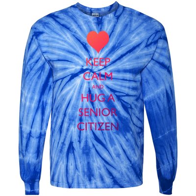 Senior Citizens Day Grandparents Senior Citizen Cute Gift Tie-Dye Long Sleeve Shirt