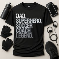 Soccer Coach Dad Cooling Performance Crew T-Shirt