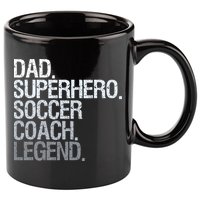 Soccer Coach Dad 11oz C Handle Ceramic Mug