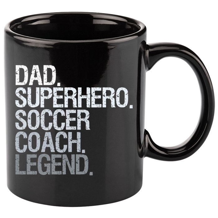 Soccer Coach Dad 11oz C Handle Ceramic Mug