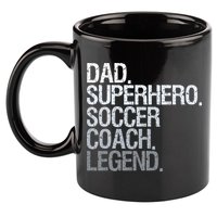 Soccer Coach Dad 11oz C Handle Ceramic Mug