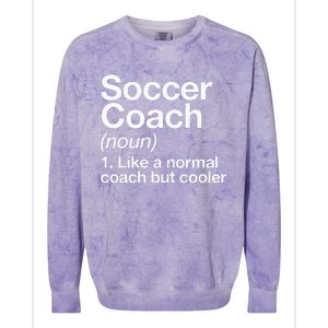 Soccer Coach Definition Sports School Instructor Trainer Colorblast Crewneck Sweatshirt