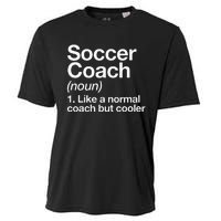 Soccer Coach Definition Sports School Instructor Trainer Cooling Performance Crew T-Shirt