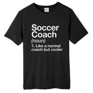 Soccer Coach Definition Sports School Instructor Trainer Tall Fusion ChromaSoft Performance T-Shirt