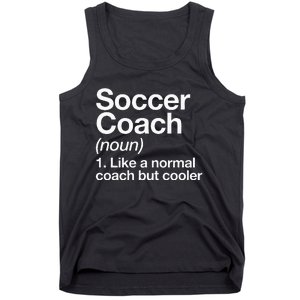 Soccer Coach Definition Sports School Instructor Trainer Tank Top