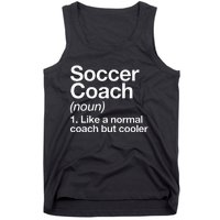 Soccer Coach Definition Sports School Instructor Trainer Tank Top