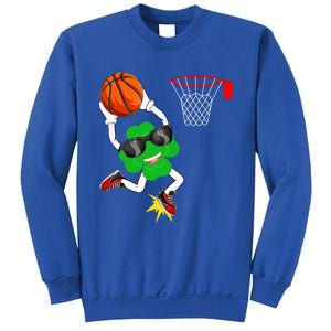 Shamrock Clover Dunking Basketball St Patrick's Day Great Gift Sweatshirt