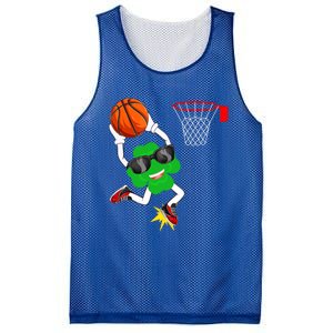 Shamrock Clover Dunking Basketball St Patrick's Day Great Gift Mesh Reversible Basketball Jersey Tank