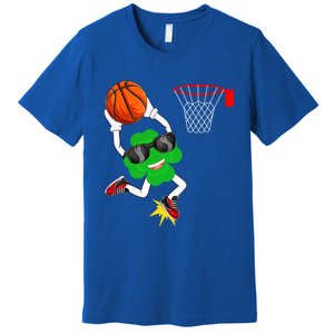 Shamrock Clover Dunking Basketball St Patrick's Day Great Gift Premium T-Shirt