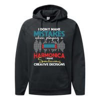 Spontaneous Creative Decisions Harmonica Player Harmonicist Performance Fleece Hoodie