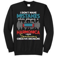 Spontaneous Creative Decisions Harmonica Player Harmonicist Sweatshirt