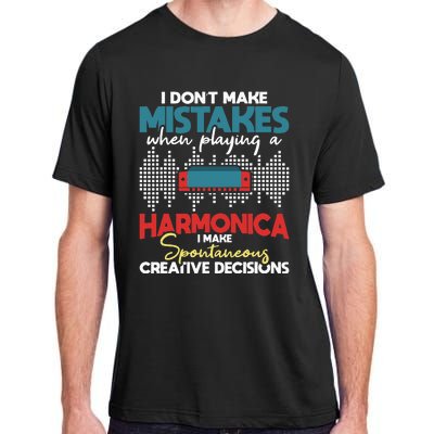 Spontaneous Creative Decisions Harmonica Player Harmonicist Adult ChromaSoft Performance T-Shirt