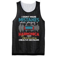 Spontaneous Creative Decisions Harmonica Player Harmonicist Mesh Reversible Basketball Jersey Tank