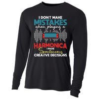 Spontaneous Creative Decisions Harmonica Player Harmonicist Cooling Performance Long Sleeve Crew