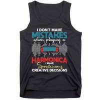 Spontaneous Creative Decisions Harmonica Player Harmonicist Tank Top