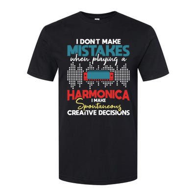 Spontaneous Creative Decisions Harmonica Player Harmonicist Softstyle CVC T-Shirt